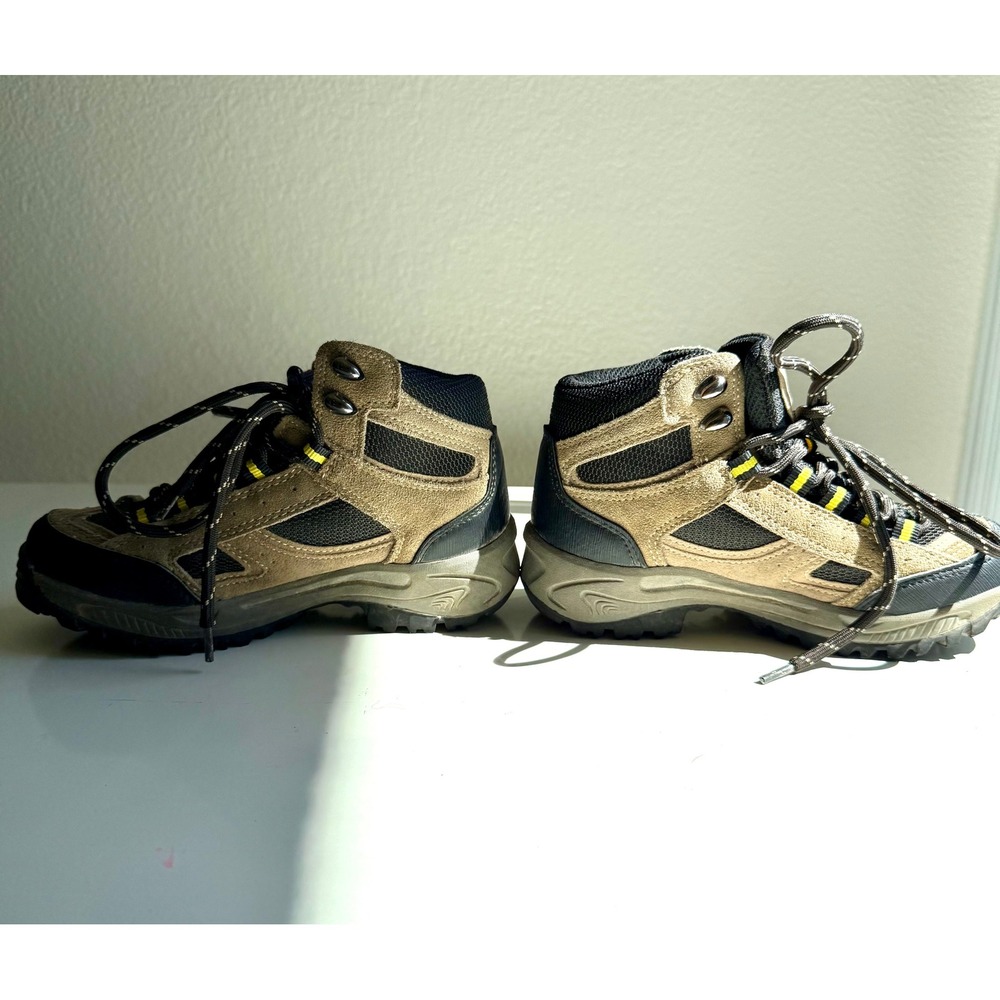 Denali Kids Hiking Boots Brown Black Lace Up Mid Top Trail Shoes Size 13 V0221A